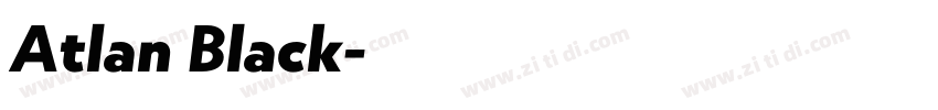Atlan Black字体转换